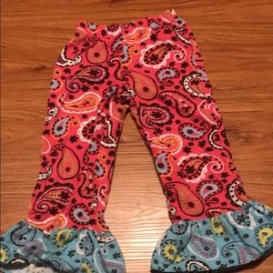 Girls Ruffle printed pants